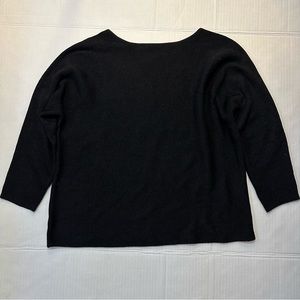 H&M - Black Boat Neck Sweater - Size Medium